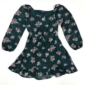 Three Hearts Floral Dress Cottagecore
